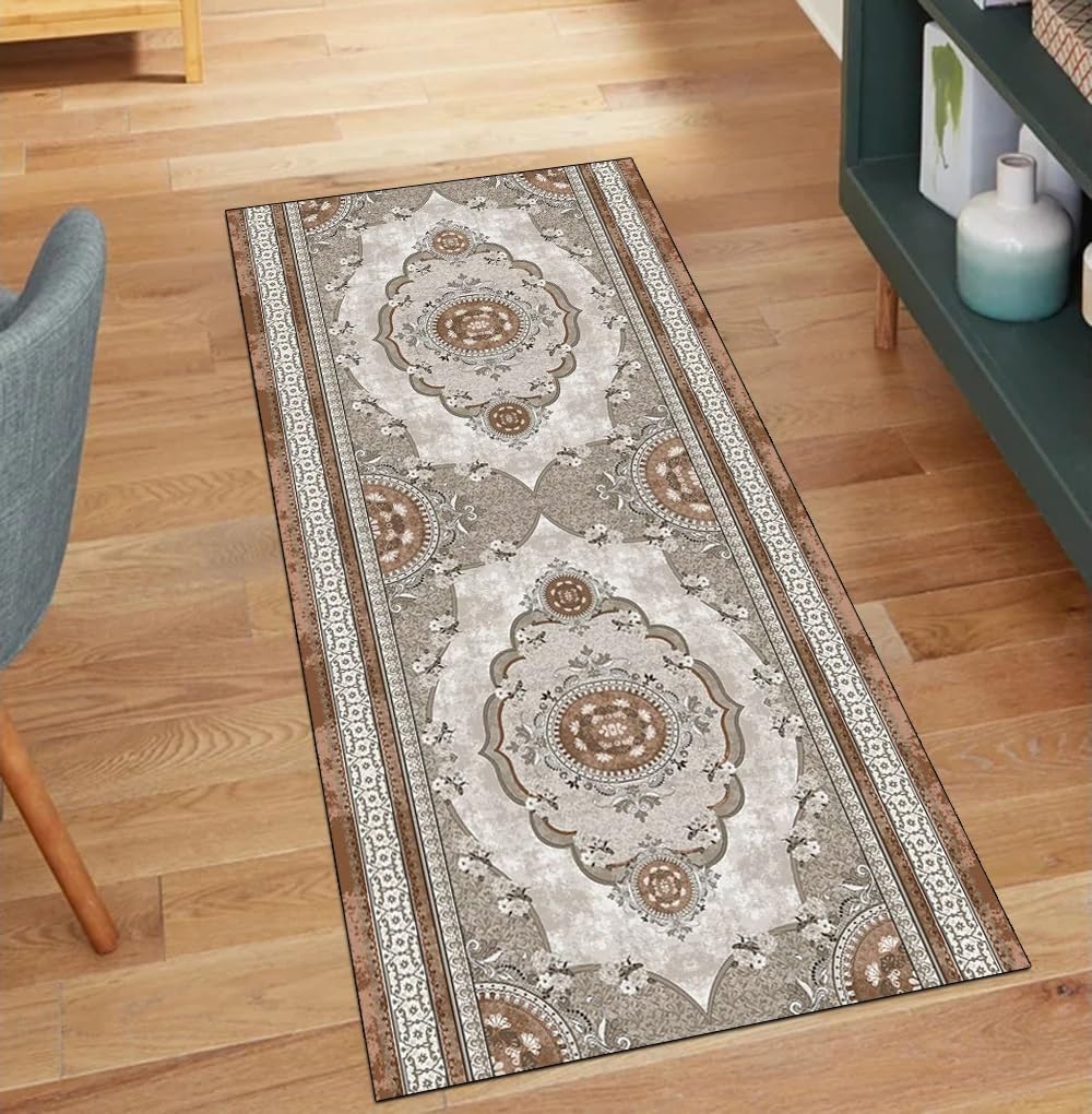 Alfombra de cocina vintage lavable que atrapa el polvo del salón