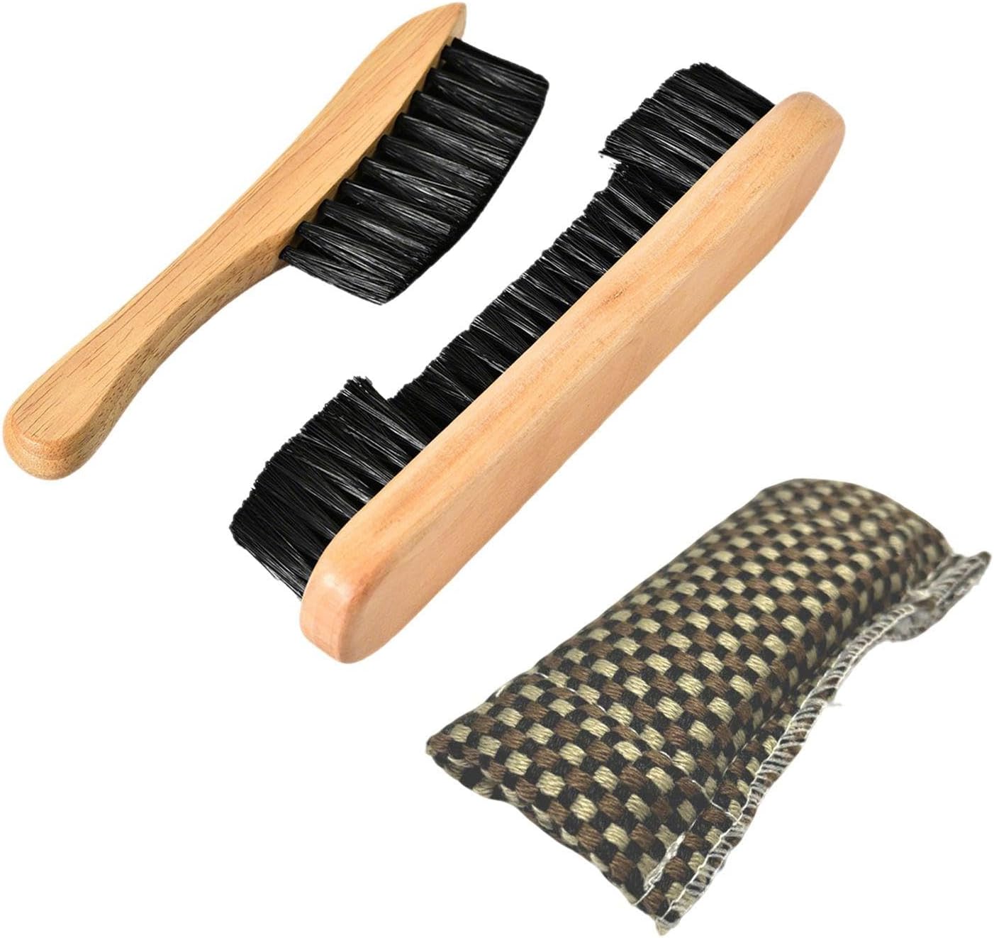 2 Pieces Of Billiard Table Brushes With Wooden Handles, 1 Piece Of Club Wiping Cloth, Billiard Table Dust Removal Cleaning Brush, And Club Accessories Maintenance Kit.