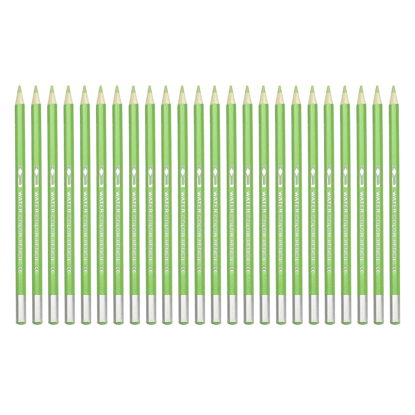 PATIKIL Watercolor Pencil, 24Pcs Water Soluble Pencils for Blending Coloring, Sketch Drawing, Painting, Green Yellow