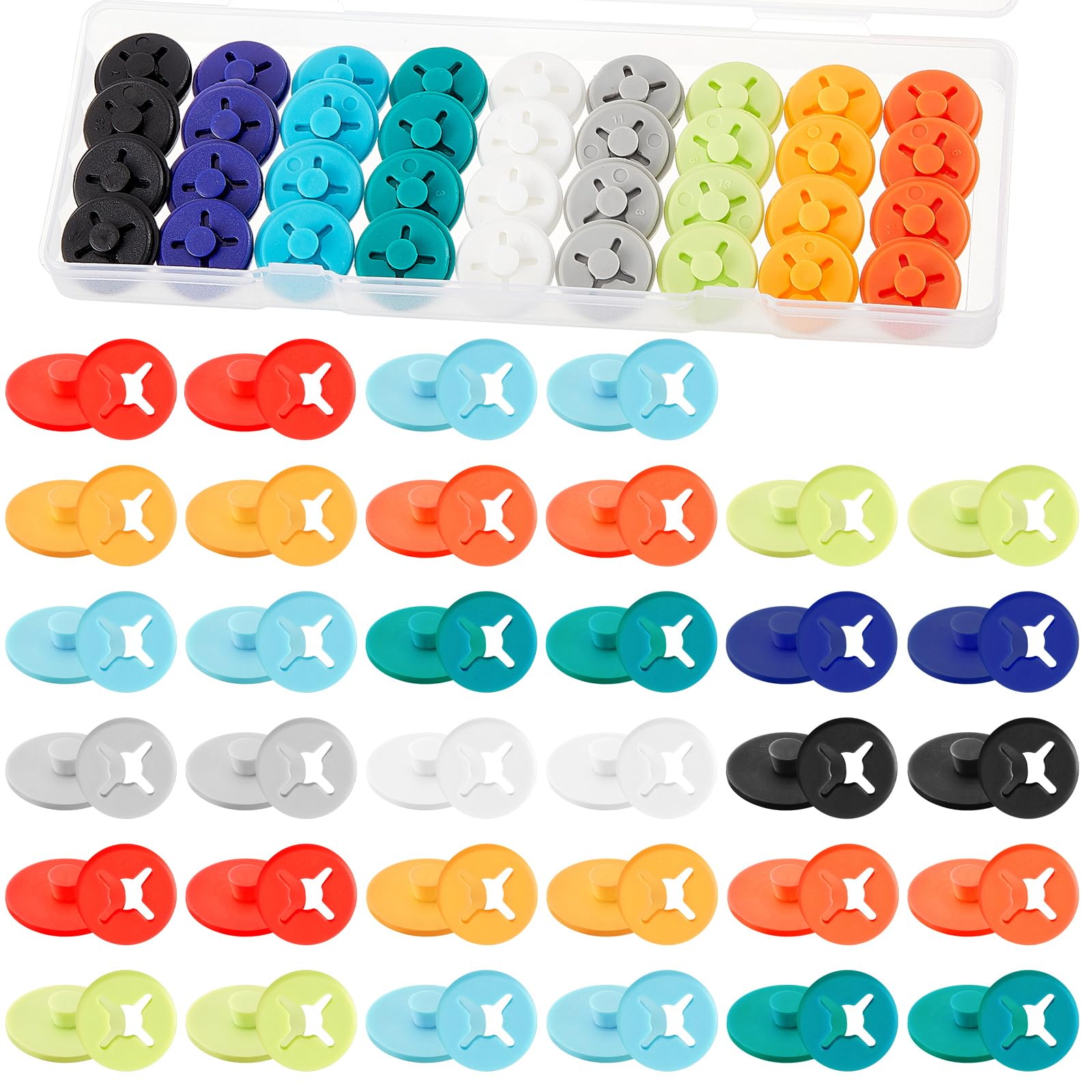 Juexica Running Bib Clips Race Number Buckle Fixing System Triathlon Race Bib Holder Marathon Number Buckles Fasteners Holders for Runners Field