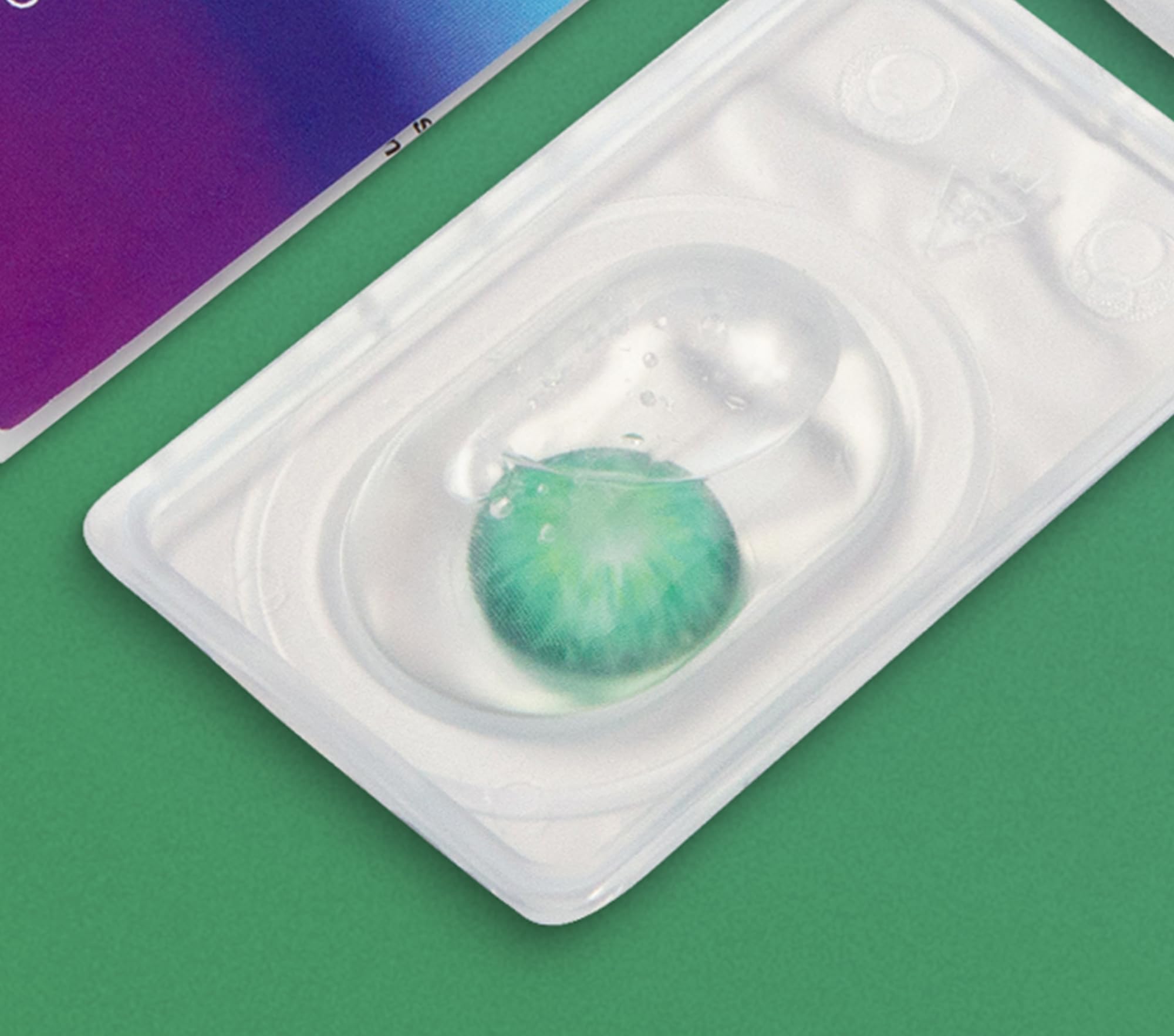 GLAMLENS Lenti a Contatto Colorate Verde Madrid Green - 2 Pezzi - DIA 14,00 - 0.00 Diottrie - Silicone Idrogel