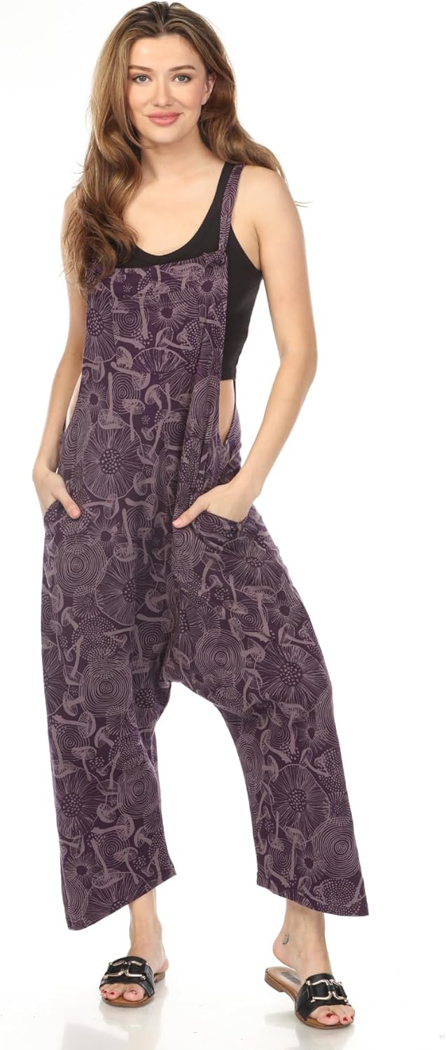 Lakhays Mushroom Jersey Overalls