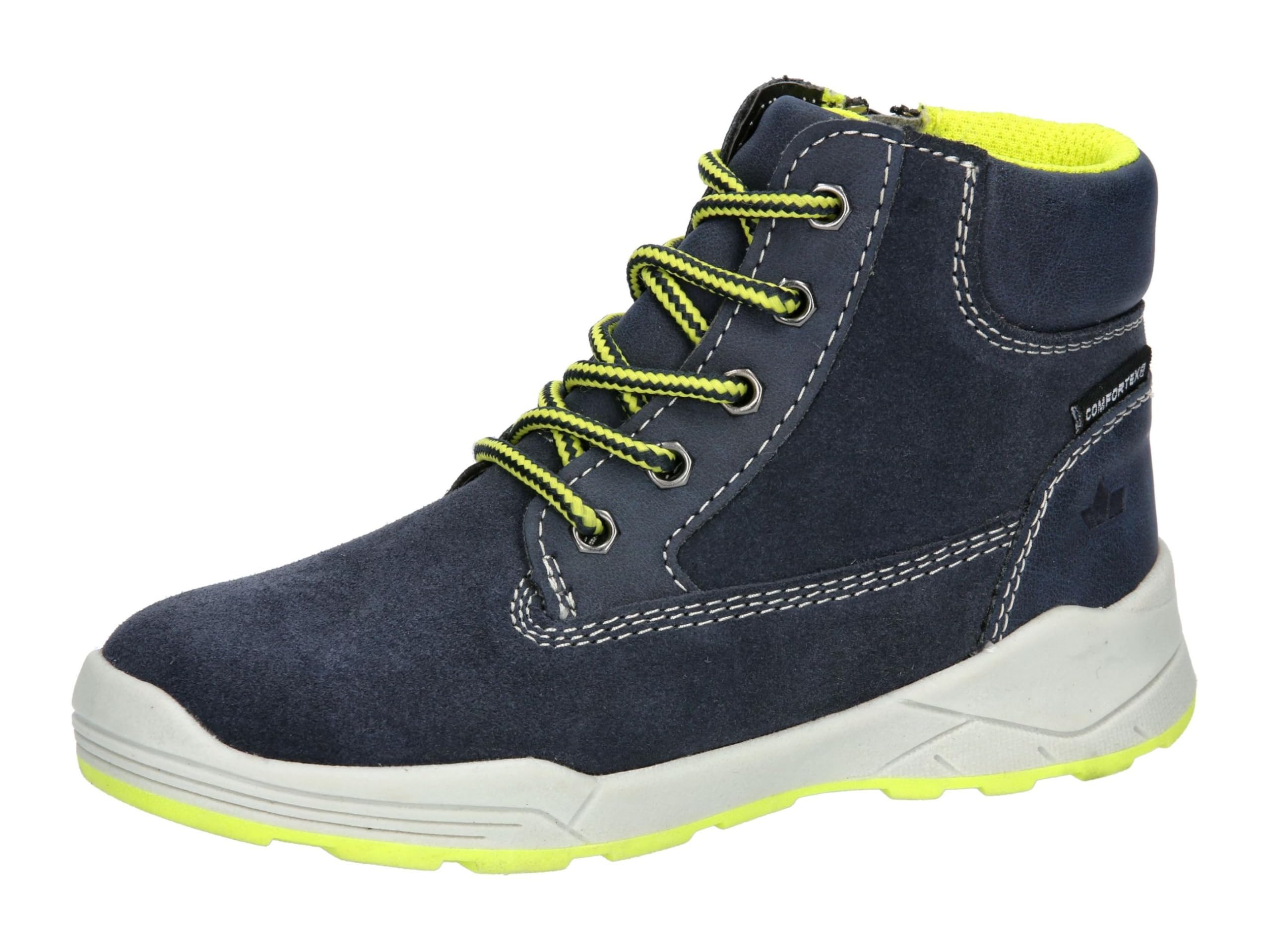 Lico Boys Benisha Snow Boots, Marine Lemon, 2.5 UK