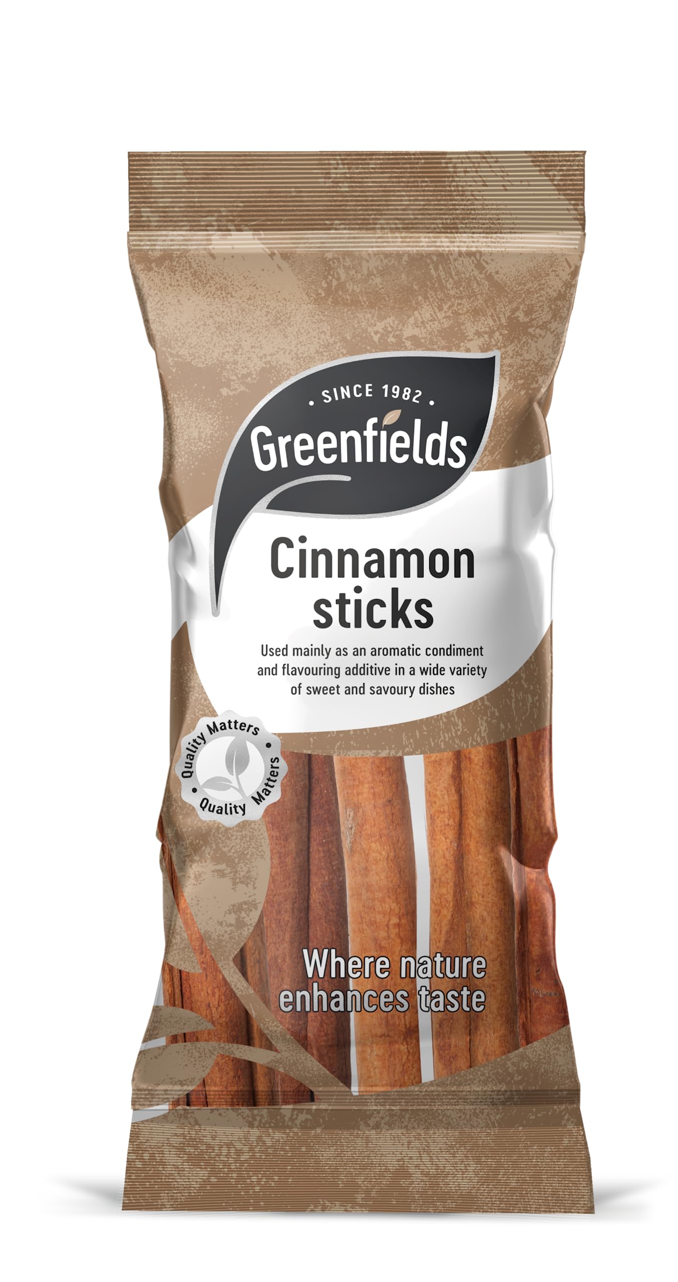 Greenfields Cinnamon Sticks 50g, Premium Quality and 100% Cassia Bark, For Sweet and Savoury Dishes and Drinks