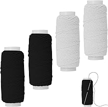 keyxer Fil Élastique à Coudre, Fil Elastique pour Bracelet, Peut être Utilisé pour la Confection de Costumes, Convient Également pour Les Bracelets de Perles, Les Colliers et Les Bijoux Artisanaux