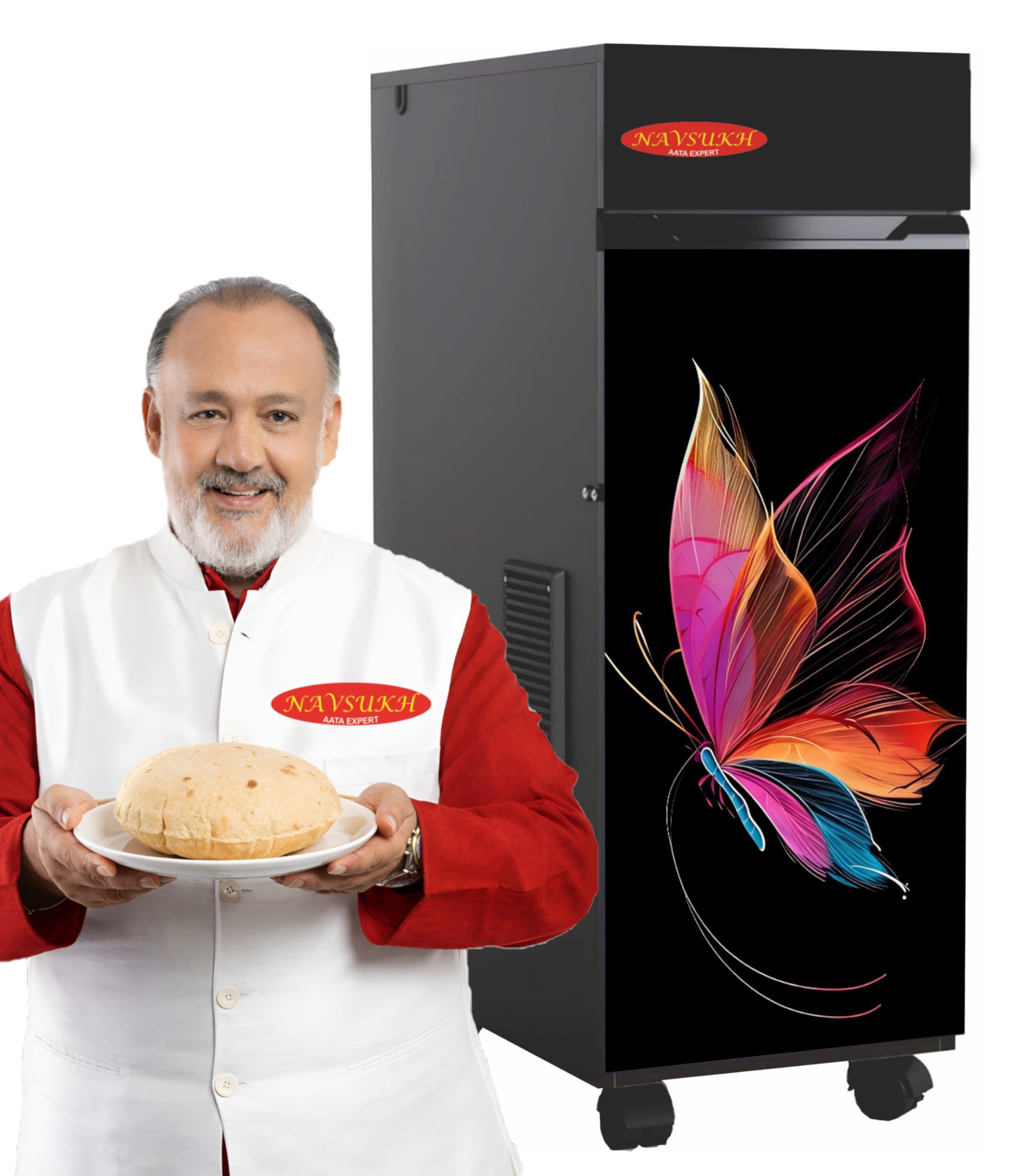 NAVSUKH Prima Plus Automatic Domestic Flour Mill, Atta Chakki, Aata Maker, Ghar Ghanti