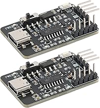 2Pcs CH340C USB Type-C to UART Serial Port Adapter Downloader STC Microcontroller Program UART Serial Port Module Automatic Download Burner Module Without Cold Start