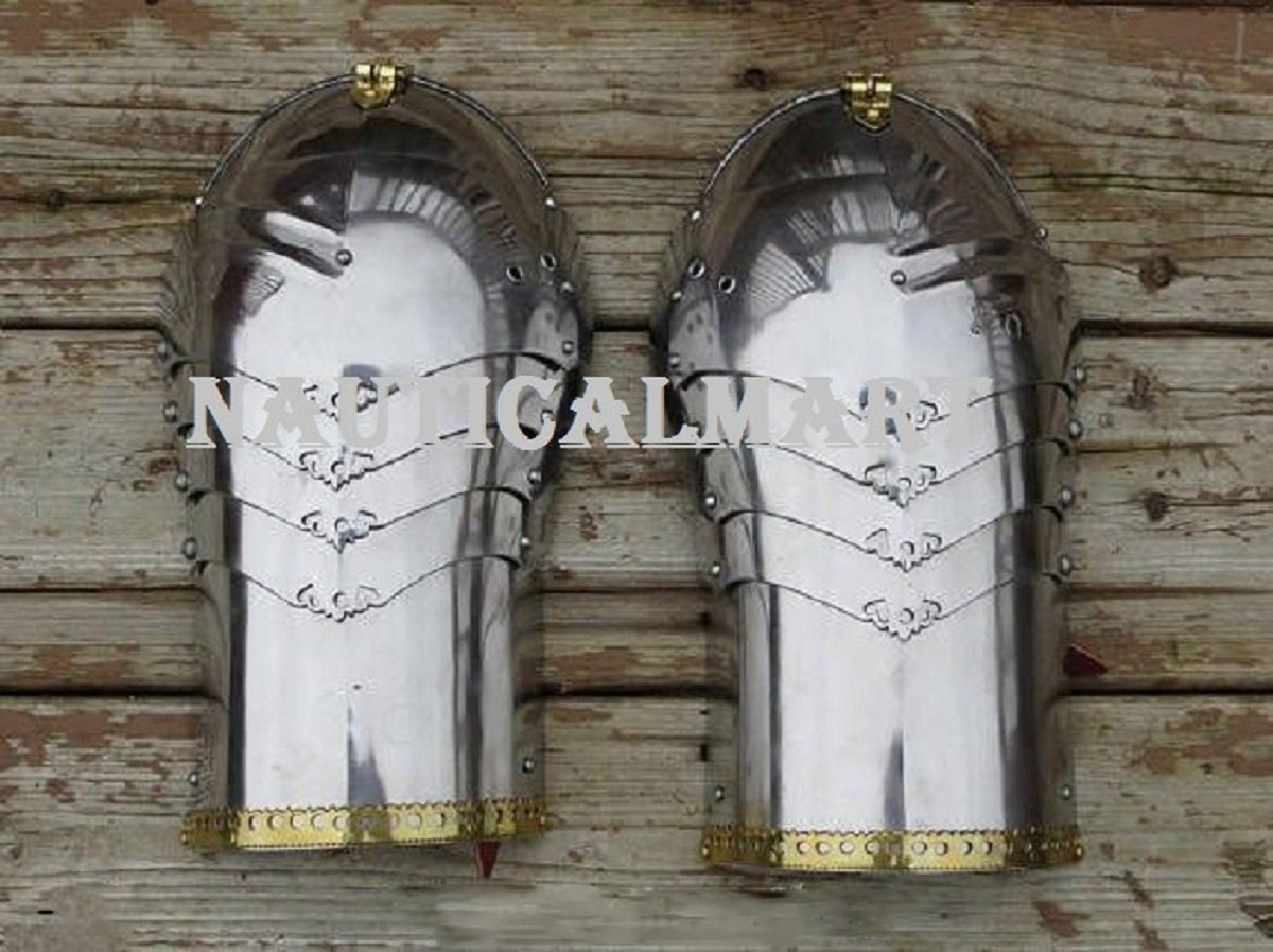 Medieval Gothic Style Pauldrons LARP Armour