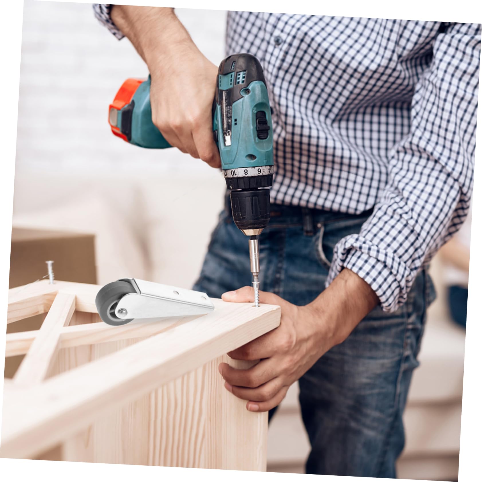Rueda de apoyo de puerta de alto rendimiento para puertas correderas Droop Roller para deslizamiento suave puertas de jardín y vallas, duradero e inoxidable
