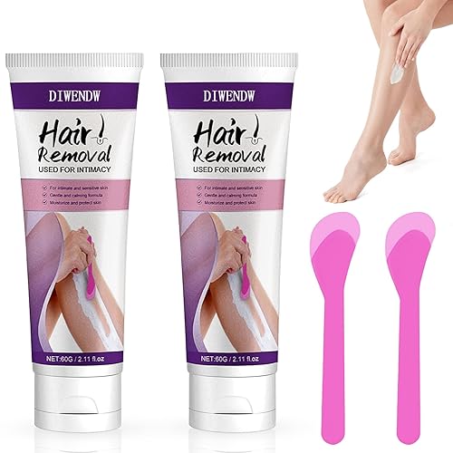 Crema de depilación para mujeres, depilación rápida e indolora para una piel suave, crema de depilación adecuada para axilas, bikini de pies y manos