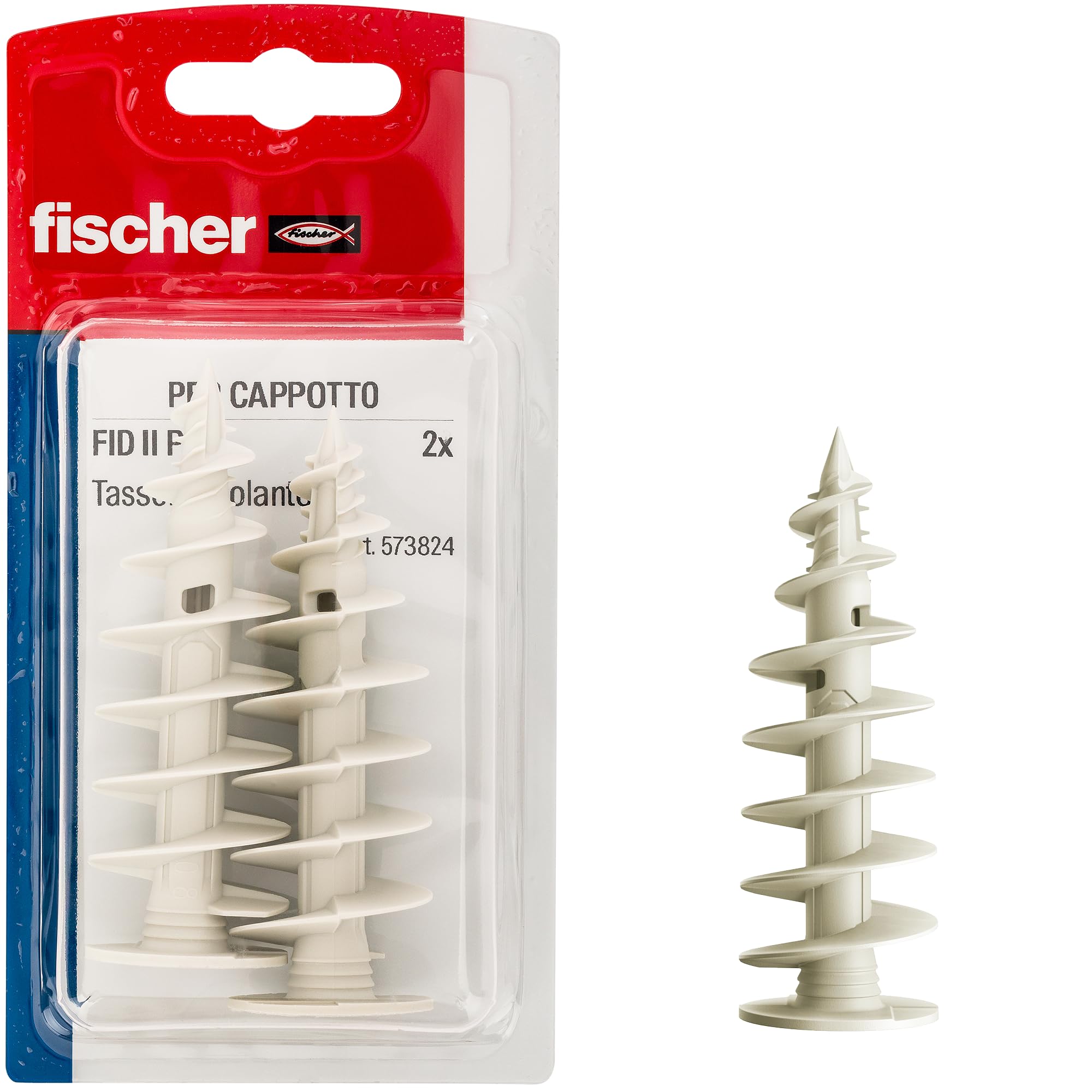 Fischer FID II Plus 80 mm, 2 x Coat Dowels, Insulating, Chemical Dowel, 573824