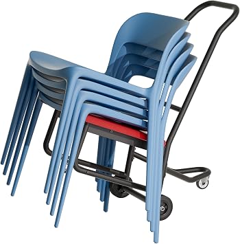 Chair Dolly for Stackable Chairs,Heavy-Duty Banquet Chair Cart for Stacking 10 Chairs,300 LBS Capability
