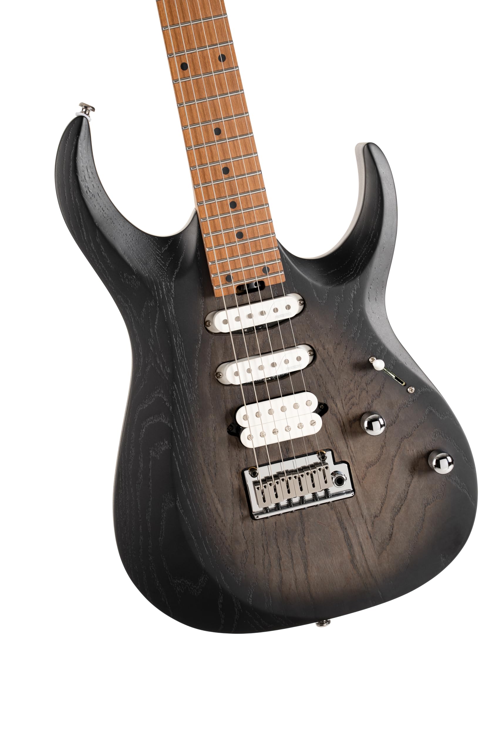 Cort X700 Triality - Guitarra eléctrica de alto rendimiento de 6 cuerdas, color negro