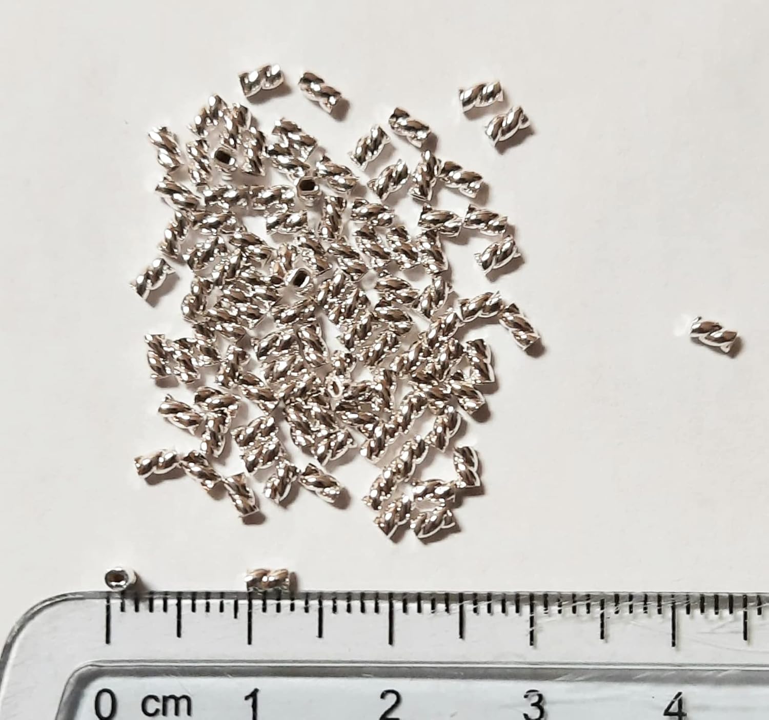 100pcs 925 Sterling Silver Twist Tube Crimp Beads, 3 X 1.5MM, by CRAFT WIRE - Image 8