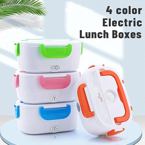 Miniatura 8 de Fiambrera eléctrica 2 en 1, calentador de alimentos 12 V, 24 V, 110 V, calentador de alimentos portátil para automóvil y hogar, caja Bento térmica