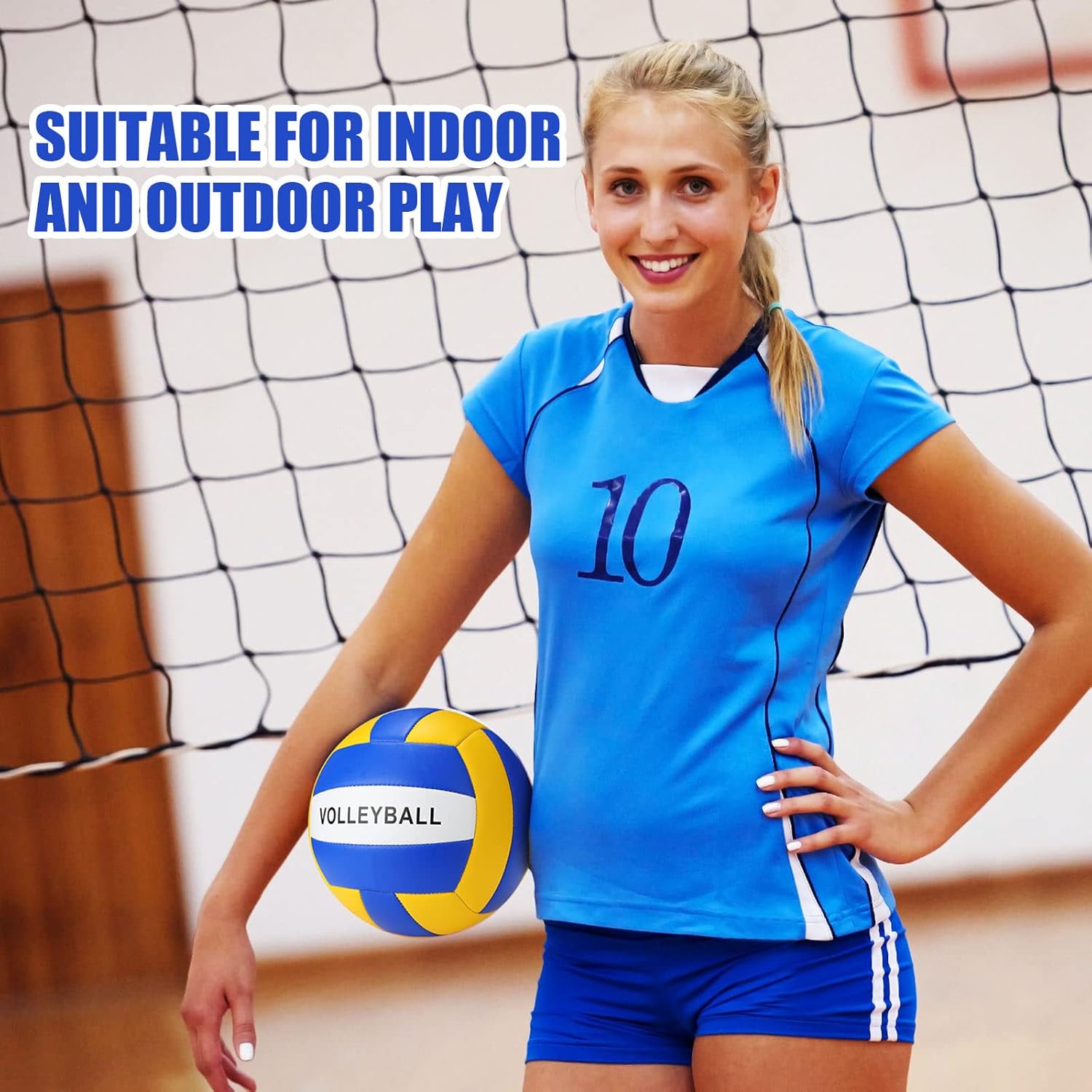 8 Pcs Sports Balls Set Include Basketball Football Soccer Volleyball with 2 Sport Equipment Bags 2 Pumps for Adult Outdoor Sports Gifts - Image 5