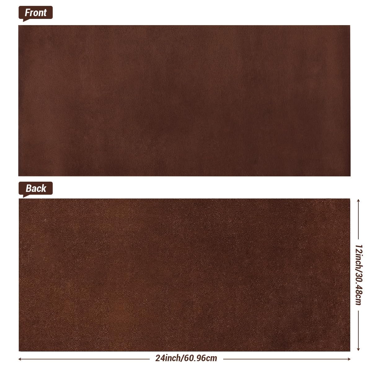 12''X24'' Full Grain Leather Pieces for Leather Working, Tooling