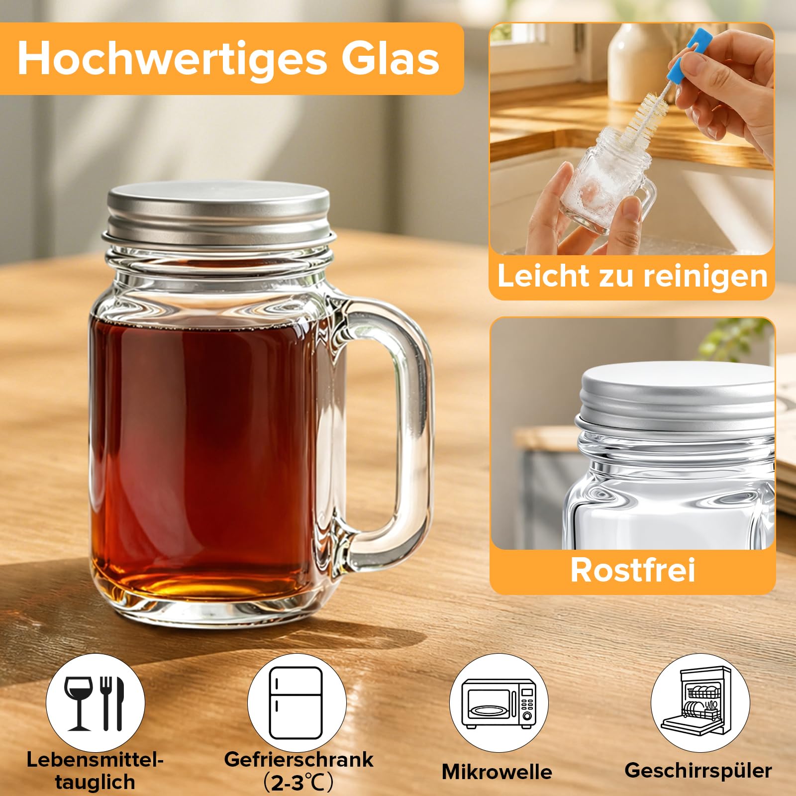 Mssushi Lot de 28 Verre a Shot Mason Jar avec Anse 40 ml, Petite Bouteille en Verre avec Couvercles à Visser, Mini Verres à Liqueur avec Couvercle, avec 28 Lanière pour Shot Ginger, Vodka, Tequila