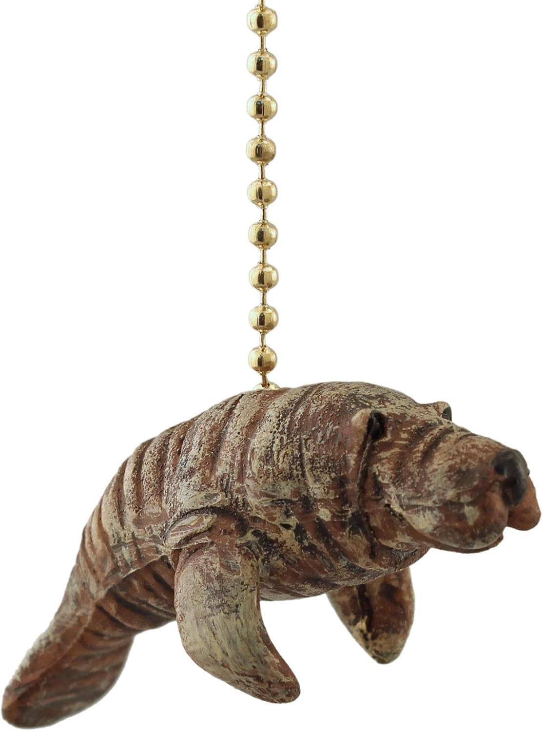 Tropical Manatee Sea Cow TiKi Ceiling Fan Light Pull Chain