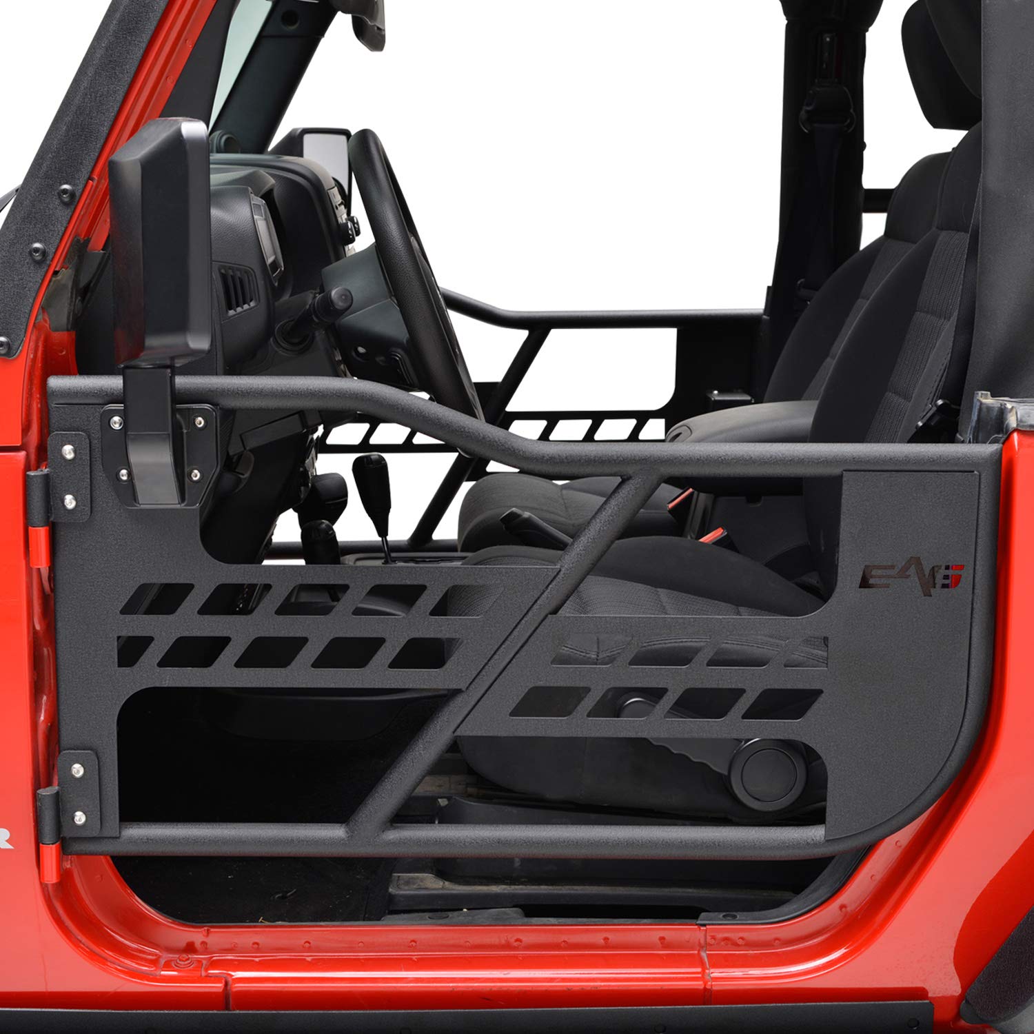 Amazon.com: EAG Safari Tubular Door with Side View Mirror Fit for 07-18  Wrangler JK 2 Door Only : Automotive