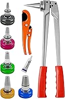 Vista 6 de AMZCNC PEX - Kit de herramientas de expansión manual ASTM F1960 Kit de herramientas de expansión estándar PEX con cabezales de expansión de 1/2