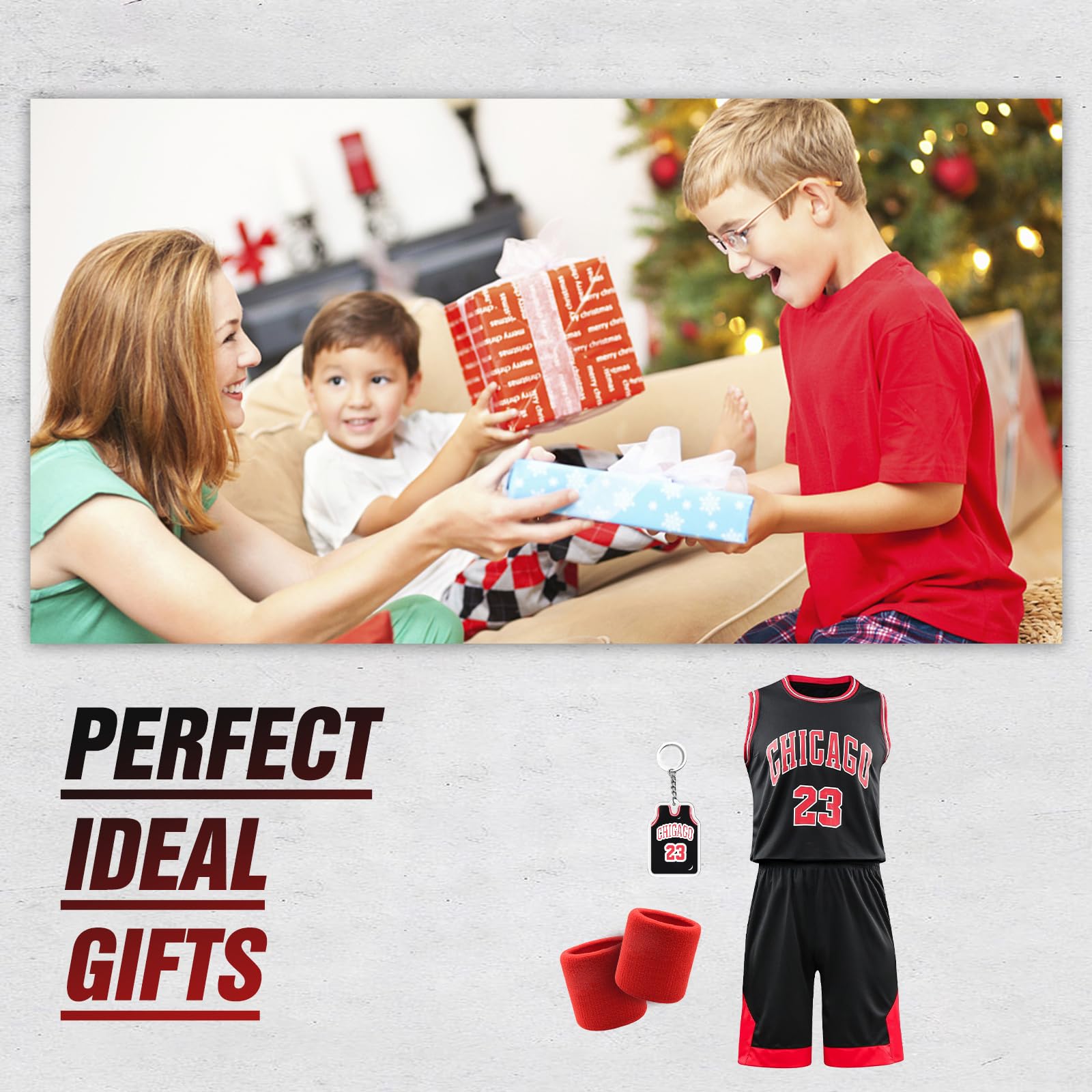 Pardofelis Maillot de basketball pour garçon - Séchage rapide - Avec poignets - Ensemble de combinaison de basketball sans manches pour l'entraînement et les jeux - Vêtements de basketball de qualité