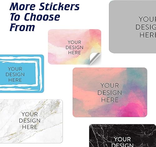 Vista 127 de DayStar Custom Signs & Design - 100 adhesivos de vinilo personalizables, con texto, imagen, diseño y logotipo; adhesivos para logotipo de embalaje