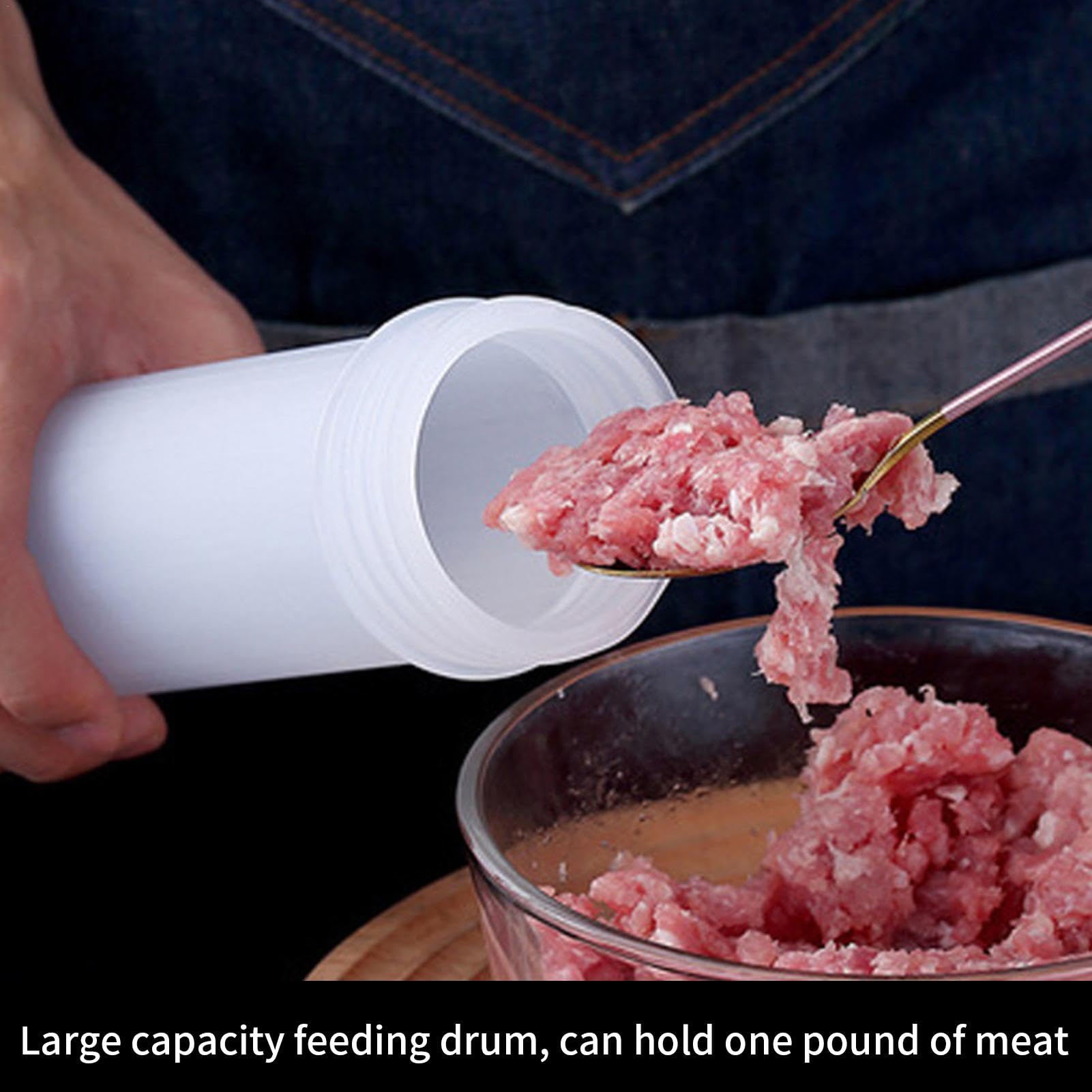 Sausage Stuffer | Manual Homemade Sausage Stuffer,Vertical Kitchen Sausage Stuffer with 3 Stuffing Tubes, Hot Dog Kit for Stuffing Sausages