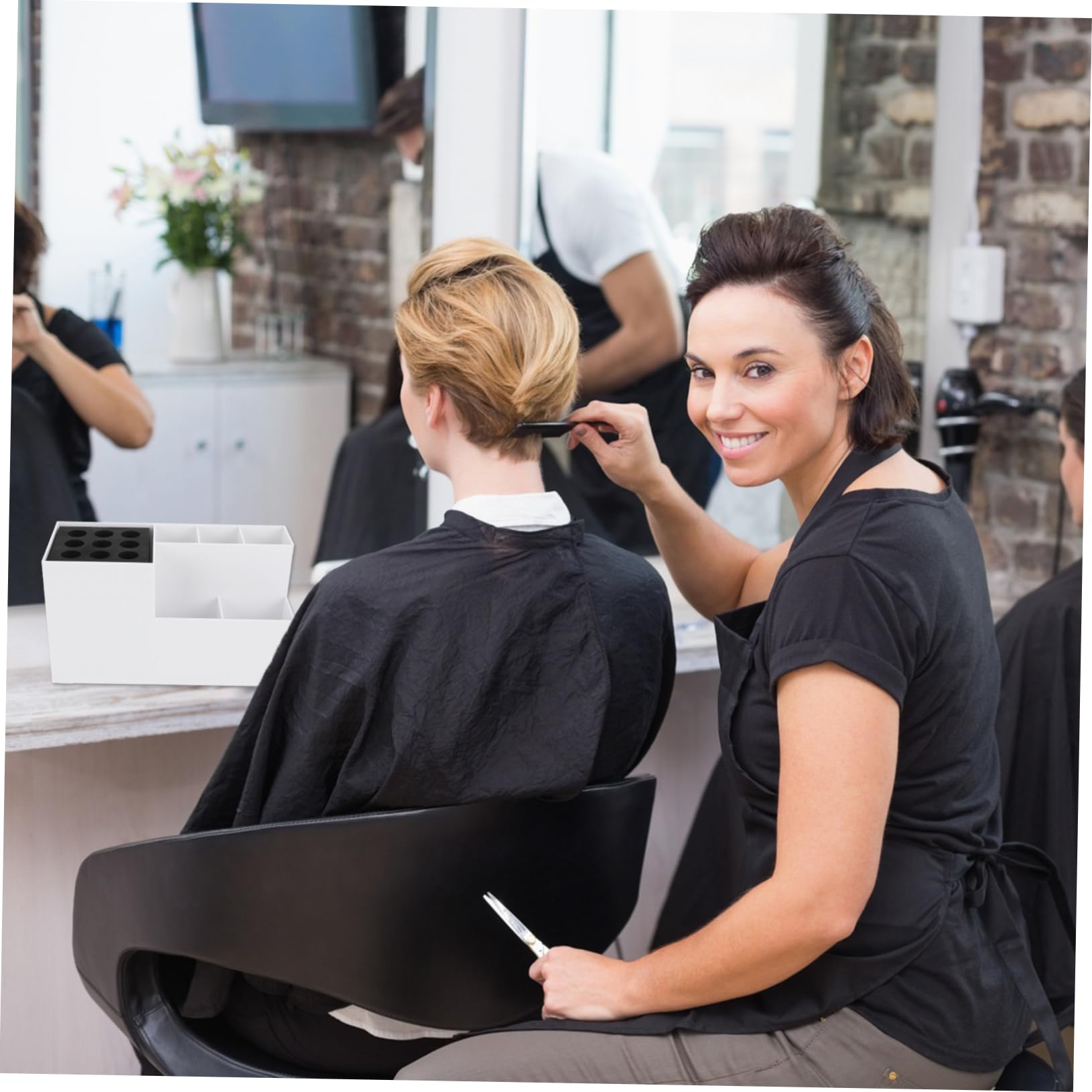 TOVINANNA Scissor Bags for Hairdressers Storage for Hair Tools Compact Grooming Box