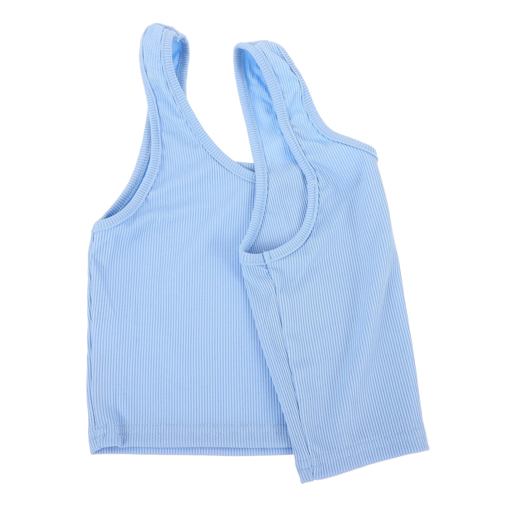 Women Yoga Comfortable Athletic Vest for Running Fitness Exercise for Activewear and Gym Wear Sky-Blue