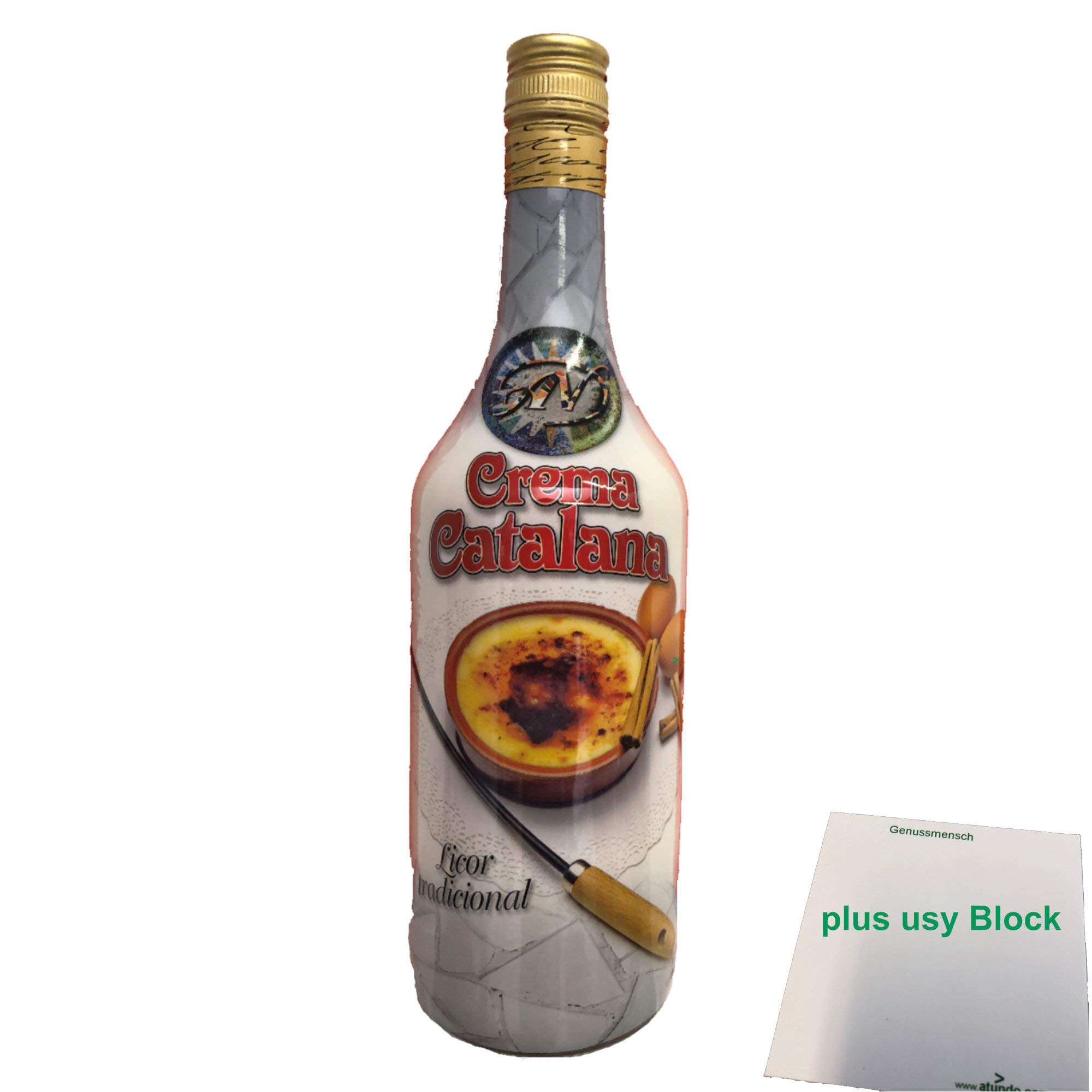 Antonio Nadal Licor de Crema Catalana 16% (1l Flasche) + usy Block