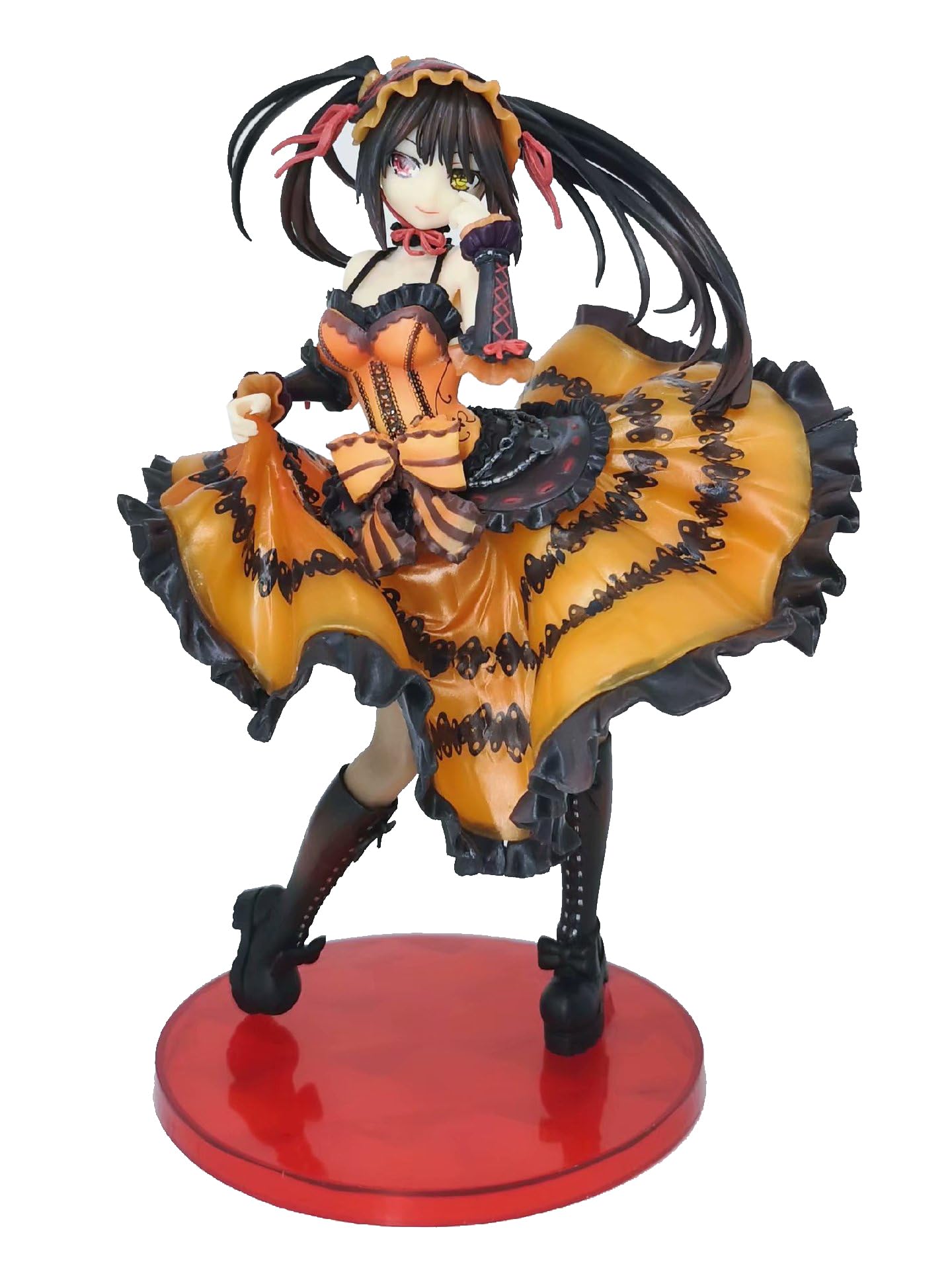 Date A Live Tokisaki Kurumi Figure Model，1/8 Scale Fully Painted PVC Anime Figure ，Character Model Gift for Christmas, Halloween 8.7-inch
