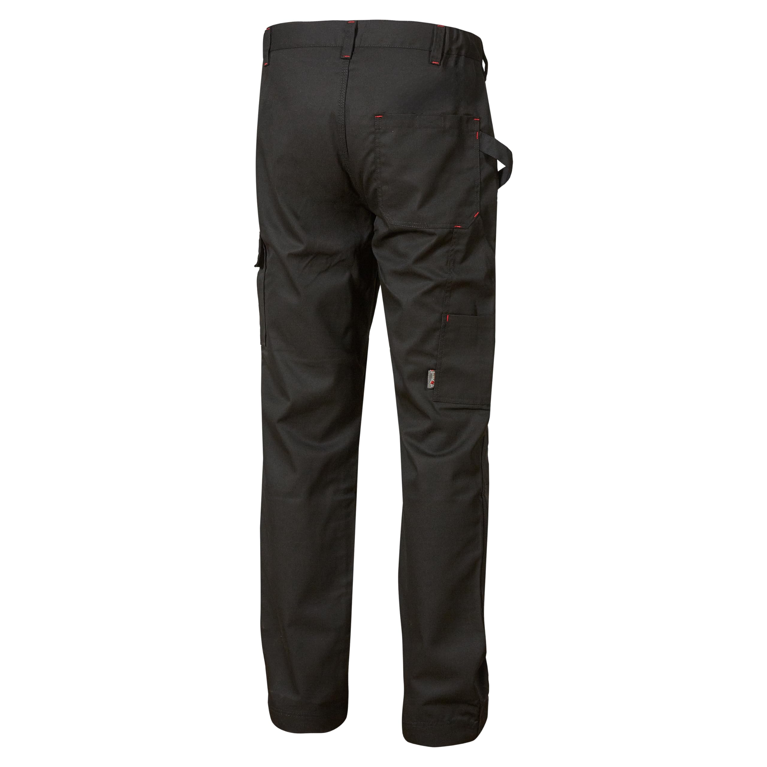 U-Power Pantalon de travail pour homme, pantalon cargo à taille élastique, avec poches genouillères, multi_poches, tissu confortable, vêtement extérieur résistant et durable (Black Carbon 54)
