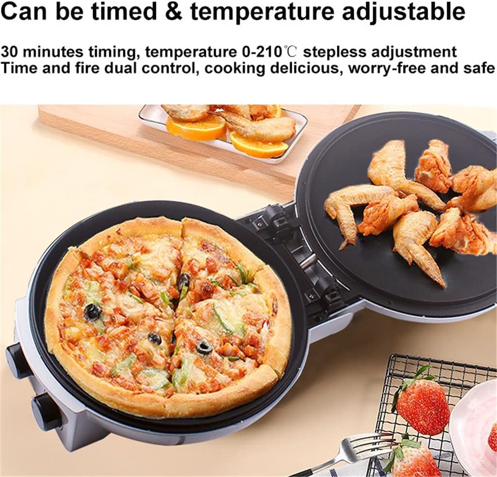 Electric Pancake Crepe Maker Sided Heating Pizza Pan BBQ Steak Frying Machine Barbecue Baking Grill Skillet