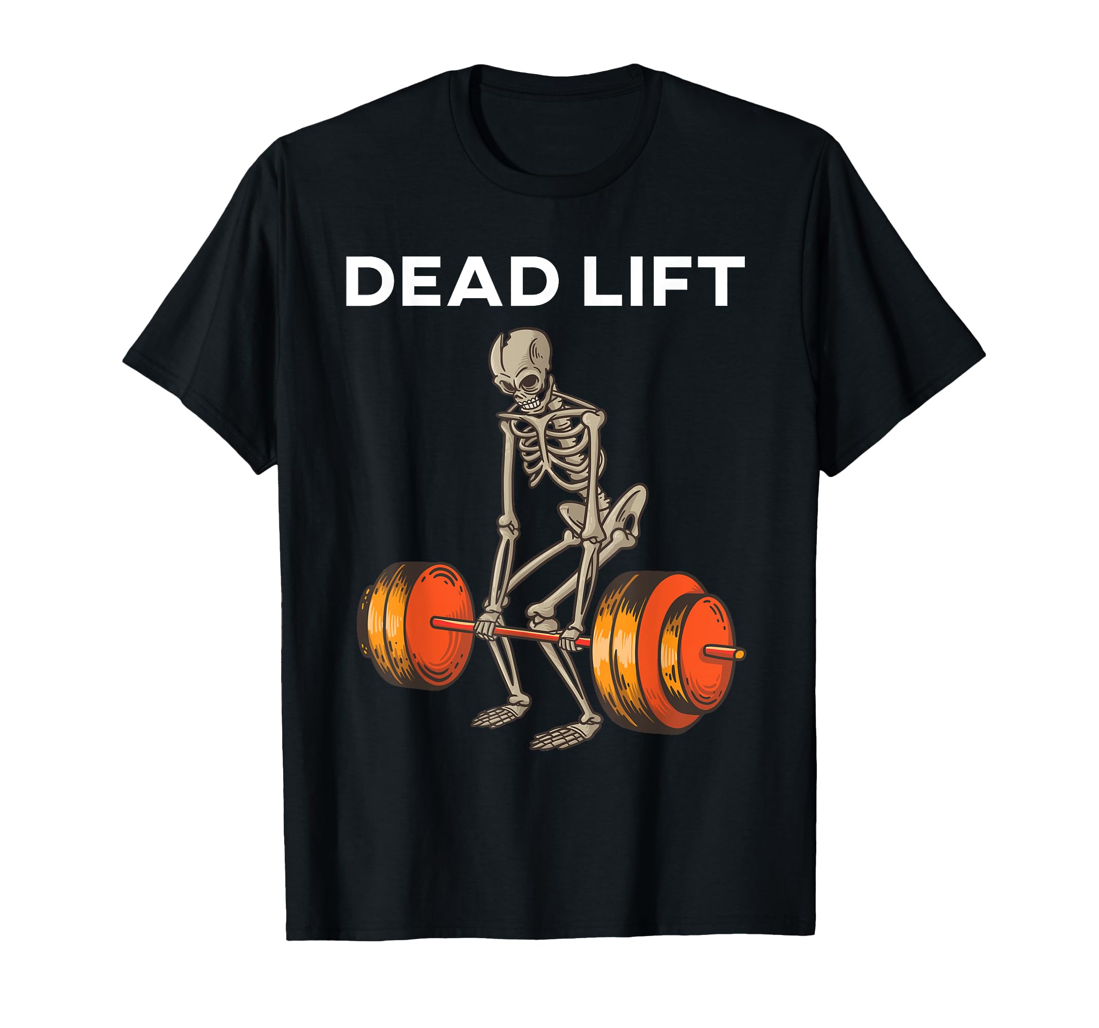 Skeleton Deadlift Powerlifting Weightlifting Gym Lovers T-Shirt
