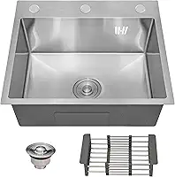 HOLTTER Kit Cuba Cozinha Gourmet Aço Inox 304 Resistente Corrosão Acompanha Cesto Escorredor Elegante Chique Fácil Limpeza Antirruído Embutir Sobrepor Cozinha Ilha Espaço Gourmet (Preta)