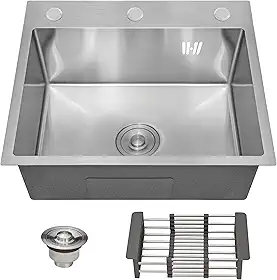 HOLTTER Kit Cuba Cozinha Gourmet Aço Inox 304 Resistente Corrosão Acompanha Cesto Escorredor Elegante Chique Fácil Limpeza Antirruído Embutir Sobrepor Cozinha Ilha Espaço Gourmet (Preta)