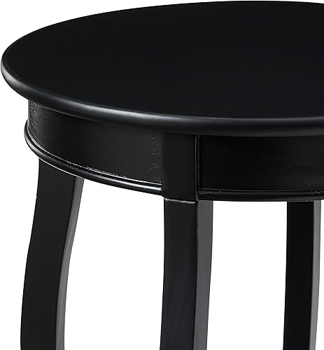 Miniatura 15 de Powell Furniture Mesa redonda con estante, color negro