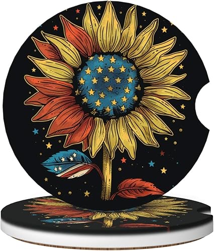 Miniatura 10 de Portavasos para automóvil, 2 unidades, posavasos para automóvil, para verano, para gato, absorbente, para decoración de automóvil, accesorios para