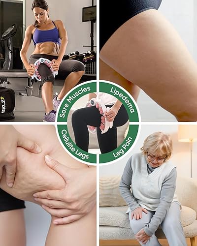 Miniatura 7 de ONUEMP Rodillo masajeador de celulitis, rodillo muscular removedor de celulitis, herramienta de masaje fascista para muslo, pierna, anticelulitis,