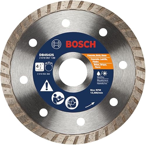 DB4542S 4-1/2 in. Standard Turbo Rim Diamond Blade for Smooth Cuts