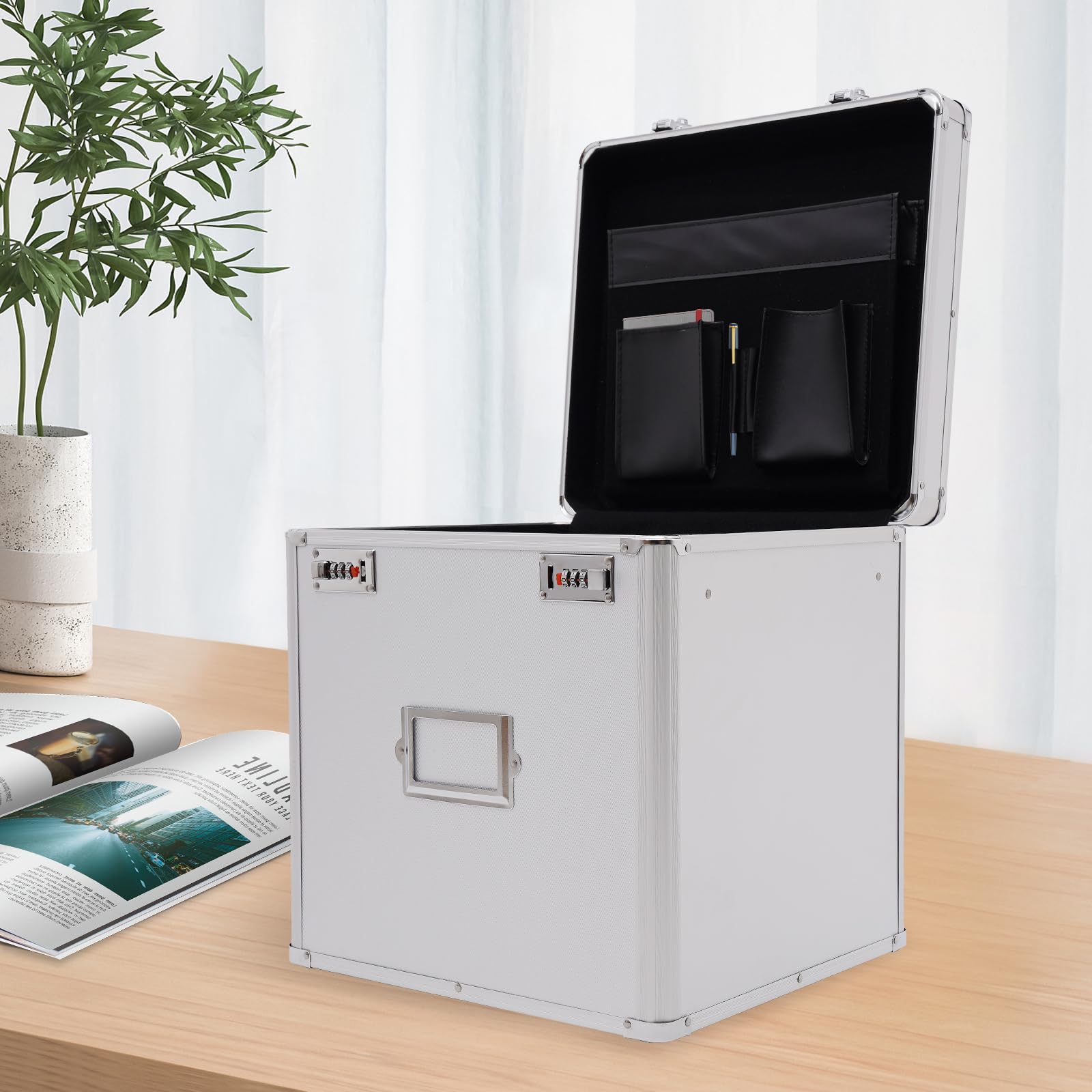 Amazon.co.jp: Ethedeal レコード収納ボックス アルバム50枚ホルダー