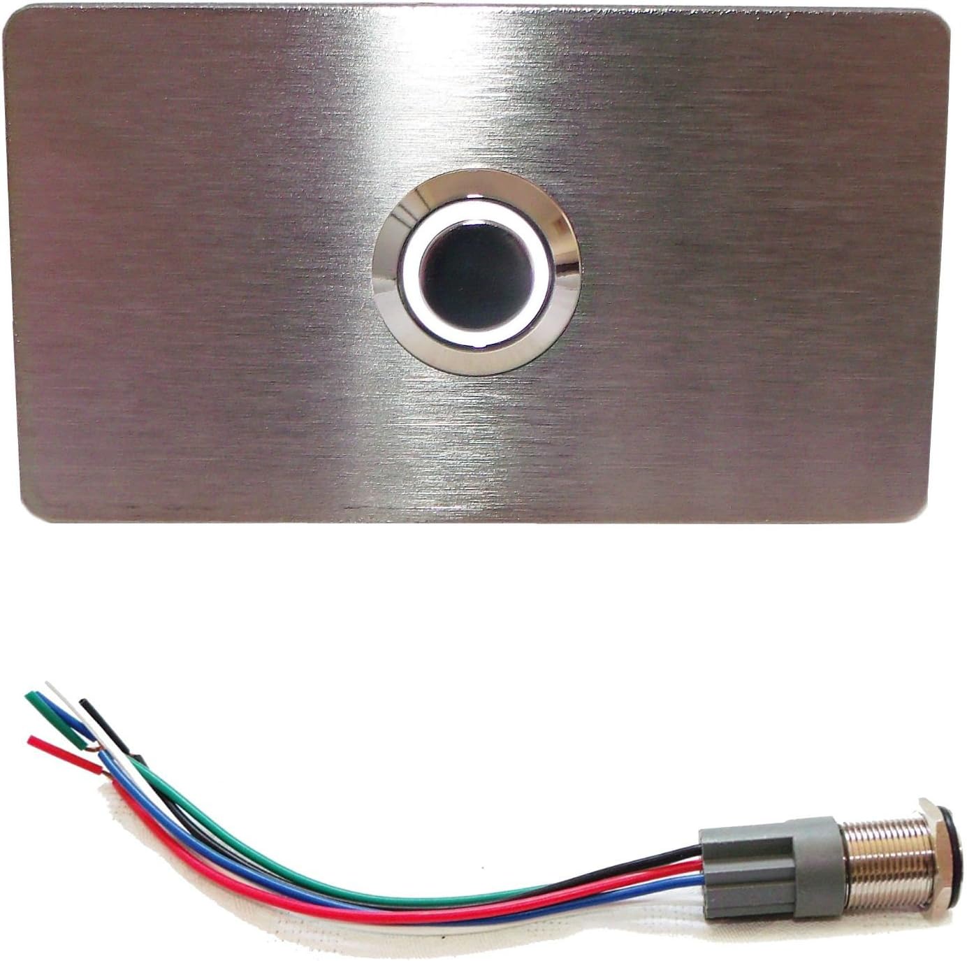 Anschluss Led Taster Klingel Mit 4 Kabel Eurosell Premium Klingelplatte Rechteck : Beleuchtete Design V2A
