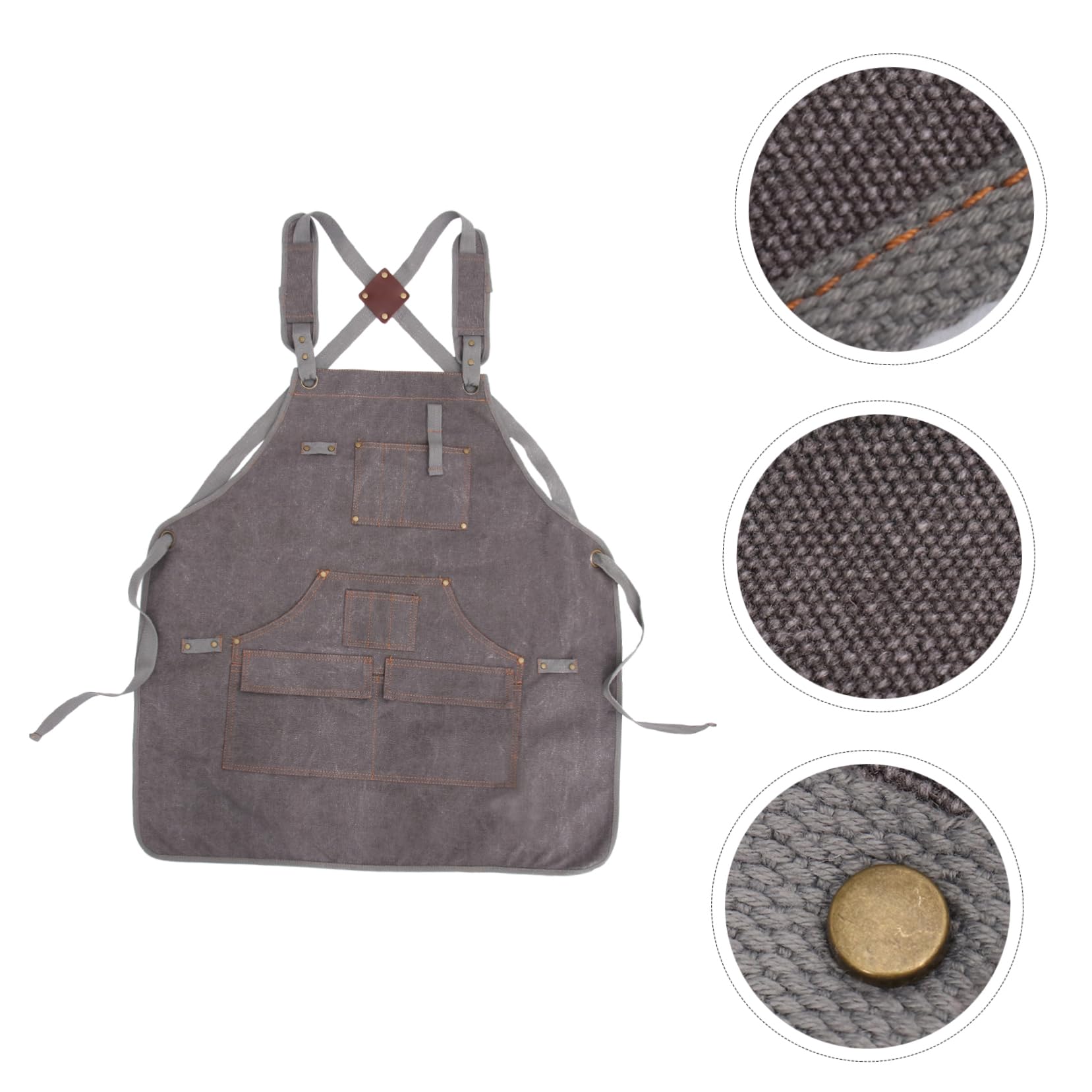 Healeved Holzbearbeitungsschürze und Taschen Abriebfest Mehreren Belastbar mit Schwer Robuste aus Waschbarem Stoff für Werkstatt und Arbeitsschutz