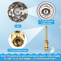 Vista 2 de Enhon 2 Piece Shower Knob Replacement, Hot and Cold Faucet Knobs Compatible with Price Pfister Verve Tub Shower, Include 2 Faucet Handles and 2