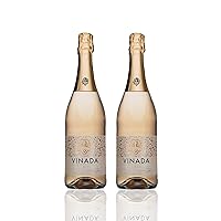 Vista 10 de VINADA - Chardonnay crujiente - Vino Cero Alcohol - 25.4 fl oz (2 Botellas de Vidrio)