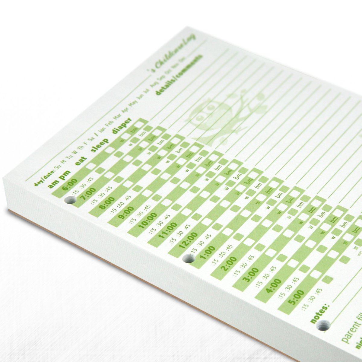 Pelaez Creative LLC Seb & Oli Notebook for recording your child's daily activities