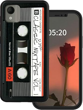 for Nokia C110 N156DL Phone Case for Nokia C110 Case with Retro Audio Cassette Stylish Pattern for Women Girls Slim Soft TPU Silicone Rubber Shock-Proof Protection Cover Case for Nokia C110 6.3" 2023