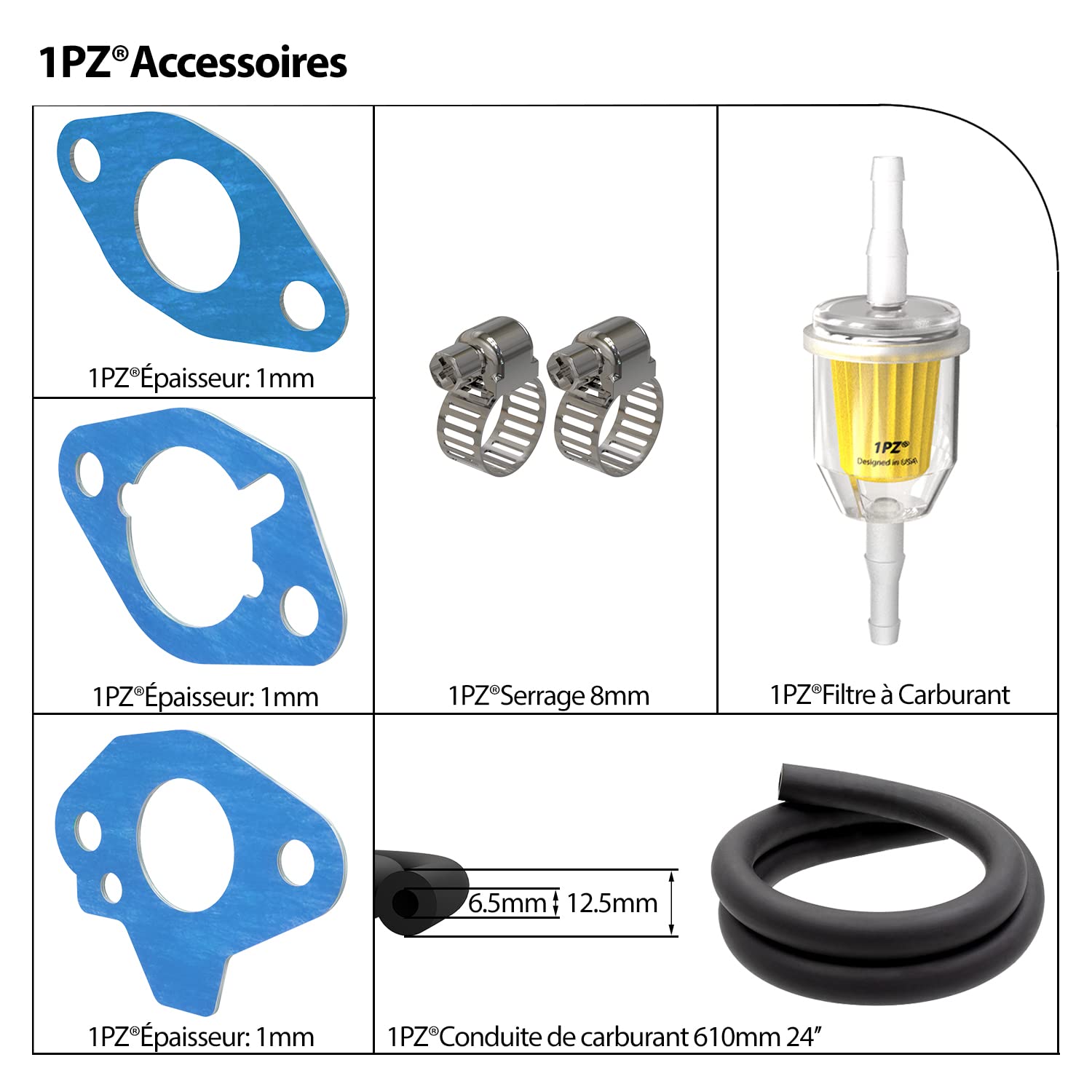 1PZ F6C-E07 Carburateur Remplacement pour Robin EX13 EX17 EX17D SP17 SP170 Moteur 277-62301-30 277-62302-50 277-62301-10 277-62301-50 277-62301-00