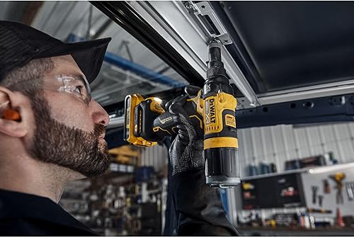 Miniatura 10 de DEWALT Herramienta de remache inalámbrica MAX XR de 20 V, 3/16 pulgadas, batería y cargador incluidos (DCF403D1)